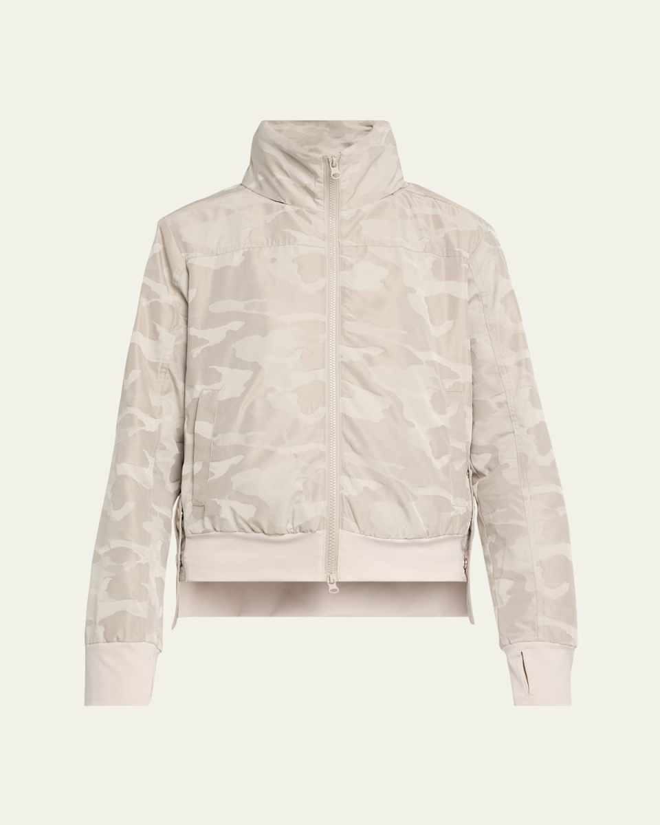 Violette Camo Bomber Jacket